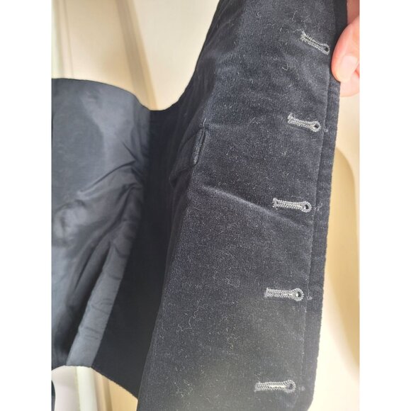 Mens Reversible Tweed & Black Velvet Button-Up Vest Old Money Classic Academia - Picture 3 of 7